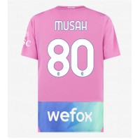 Pánský Fotbalový dres AC Milan Yunus Musah #80 2023-24 Třetí Krátký Rukáv